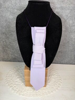 Upcycled Vintage Tie Necklace – One-of-a-Kind Statement Piece